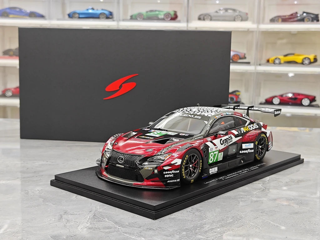Lexus 2025 RC F LMGT3 #87 1:18 نموذج راتنج لومان 24 ساعة قابل للجمع من Spark - عرض 14