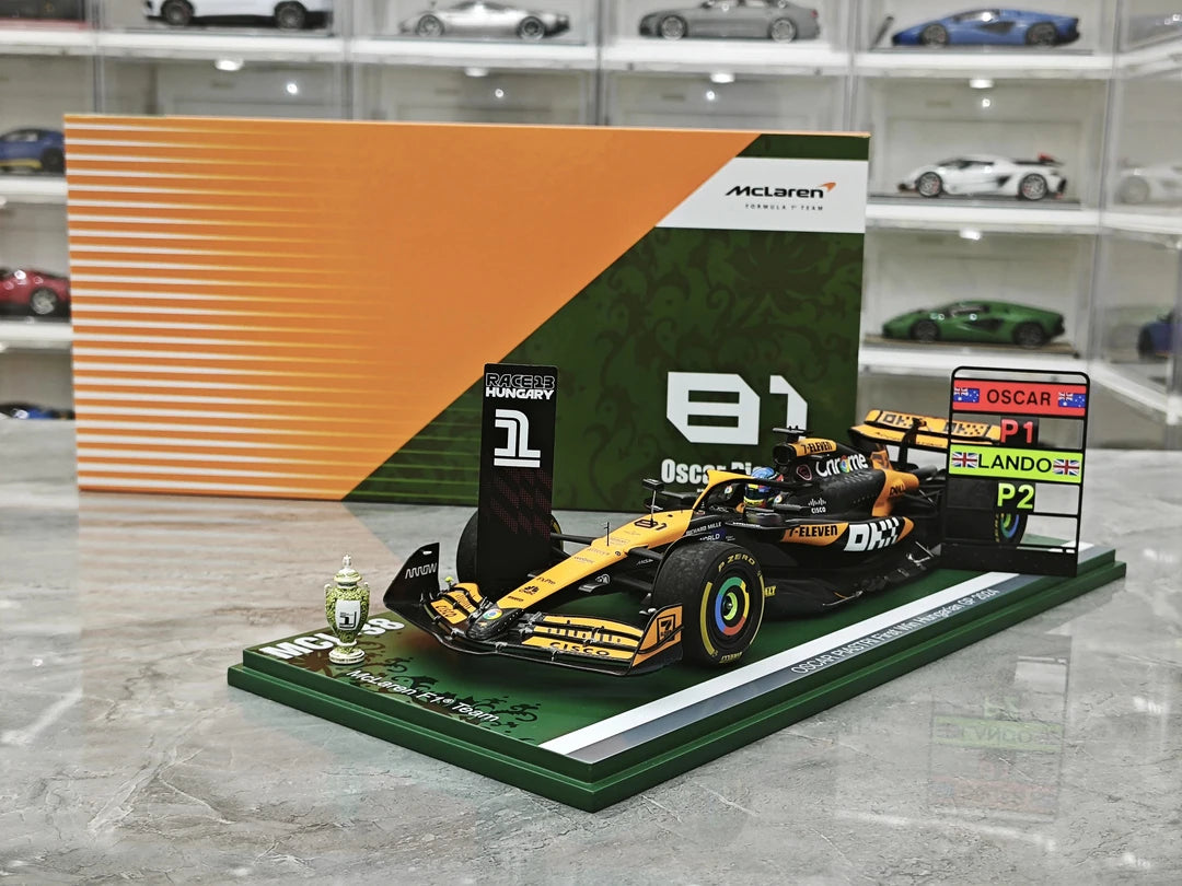 1:18 McLaren 2024 MCL38 #81 Hungarian GP Oscar Piastri F1 model car by Spark - view 15