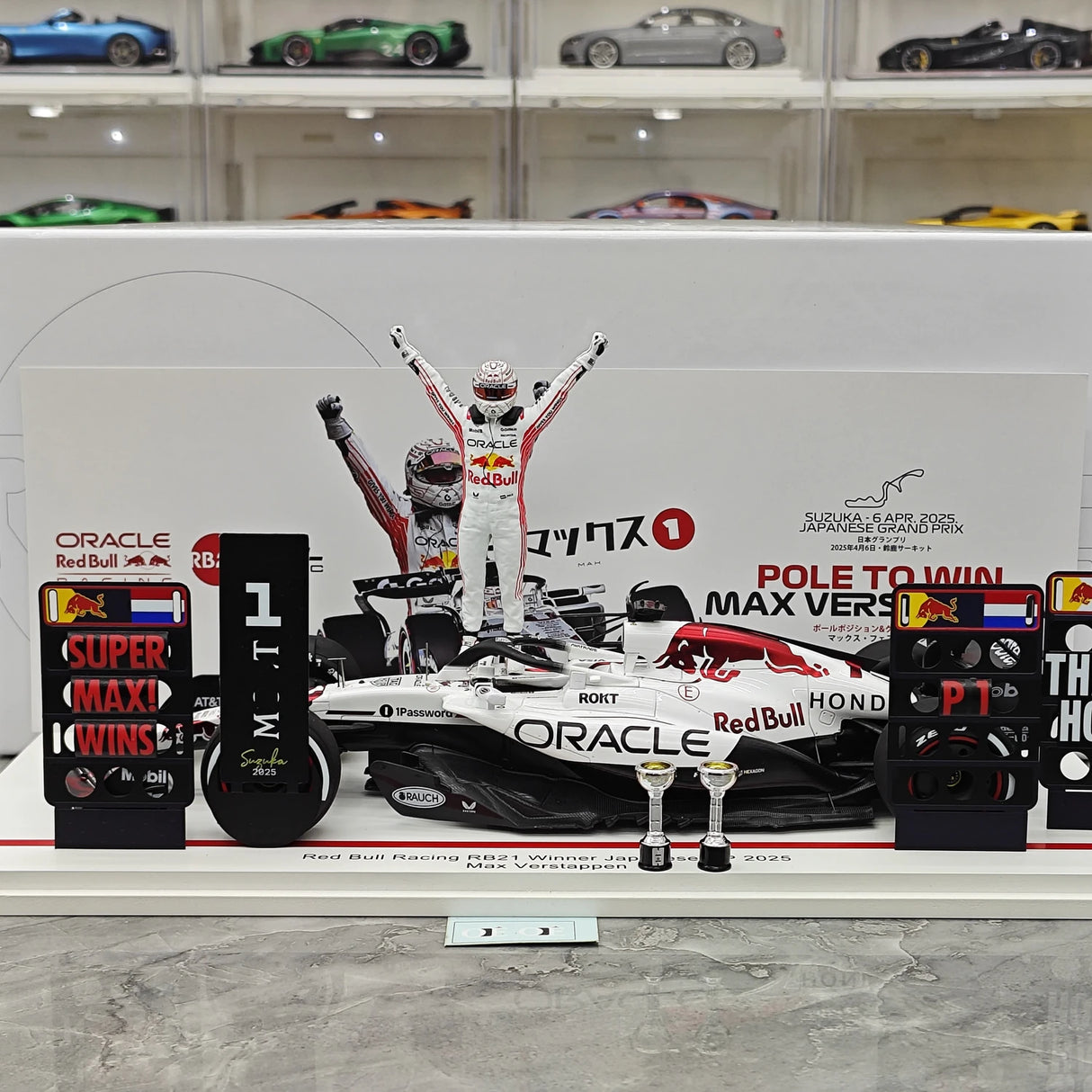 1:18 레드불 2025 RB21 #1 일본 GP 맥스 베르스타펜 F1Spark 제작 레진 모델 카 - 뷰 15