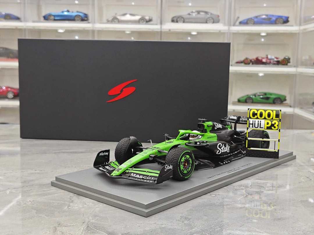 1:18 Sauber 2025 C45 #27 British GP Nico Hülkenberg F1 Harzmodell von Spark – Ansicht 15