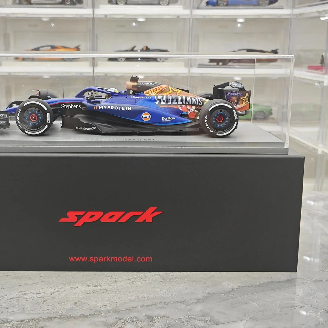 1:18 Williams 2023 FW45 #23 Las Vegas GP Alex Albon F1 Harzmodellauto von Spark – siehe 14