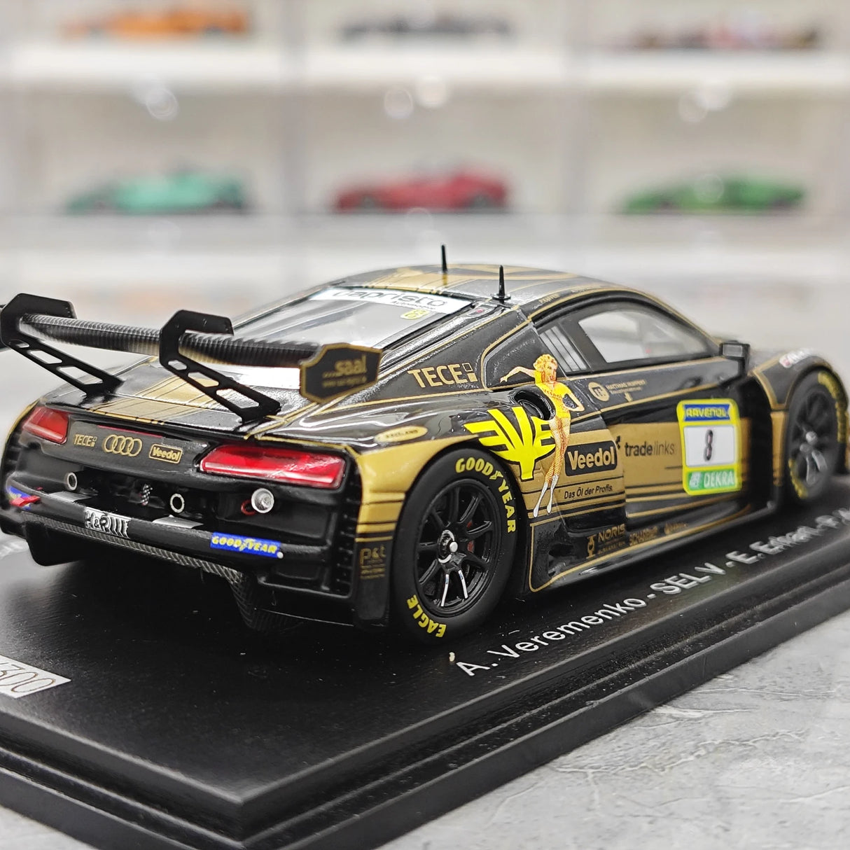 Audi 2025 R8 LMS GT3 EVO II #8 1:43 24h Nurburgring resin collectible model by Spark - view 8