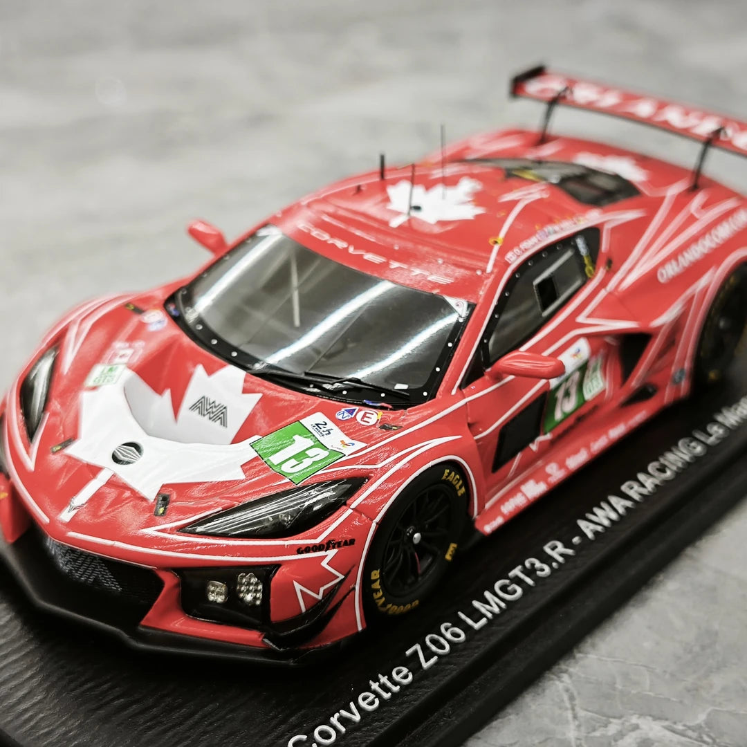 1:43 Chevrolet 2025 Corvette Z06 GT3.R #13 AWA Racing 24h Le Mans model car by Spark - view 4