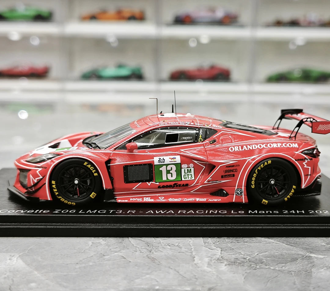 1:43 Chevrolet 2025 Corvette Z06 GT3.R #13 AWA Racing 24h Le Mans model car by Spark - view 5
