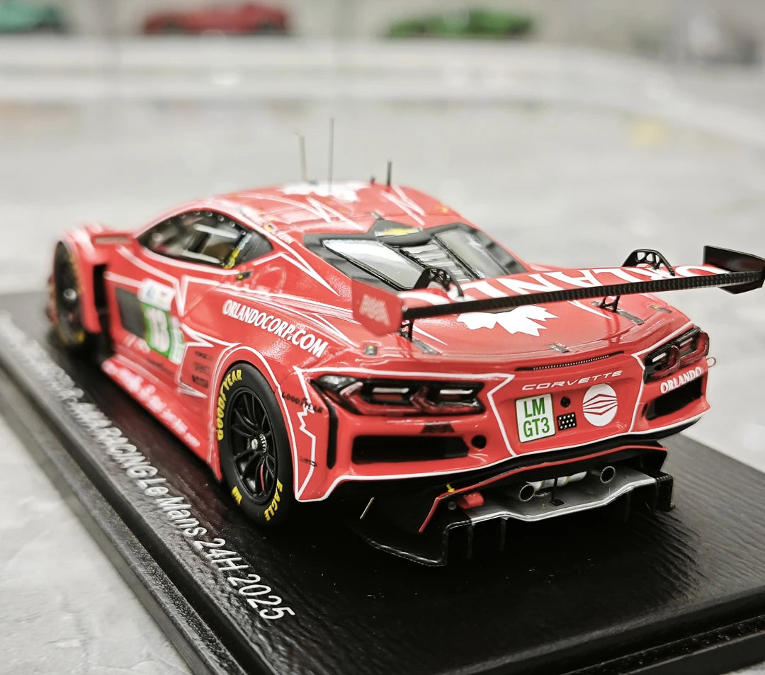 1:43 Chevrolet 2025 Corvette Z06 GT3.R #13 AWA Racing 24h Le Mans model car by Spark - view 6
