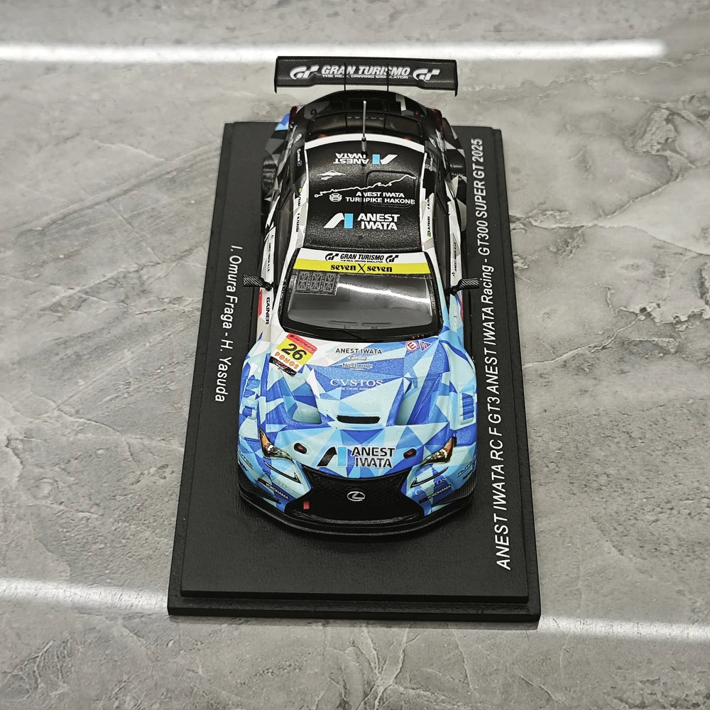 1:43 Lexus 2025 RC F GT3 ANEST IWATA Racing #26 GT300 Super GT model car by Spark - view 2