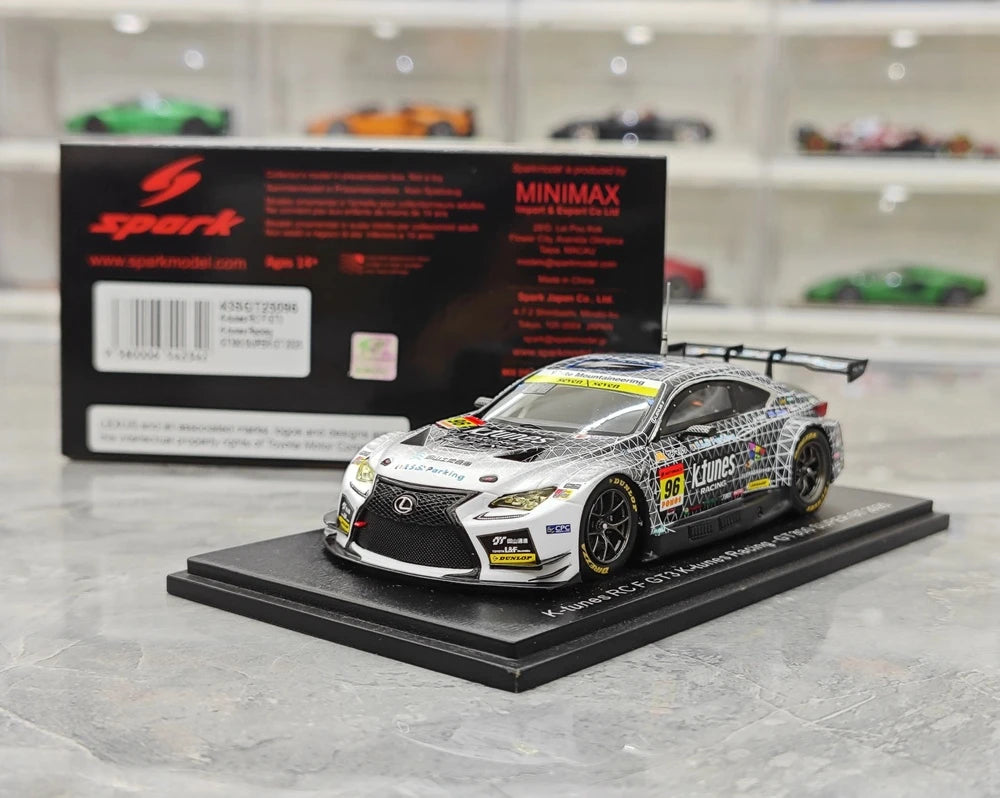 1:43 Lexus 2025 RC F GT3 K-tunes Racing #96 GT300 Super GT model car by Spark - view 14