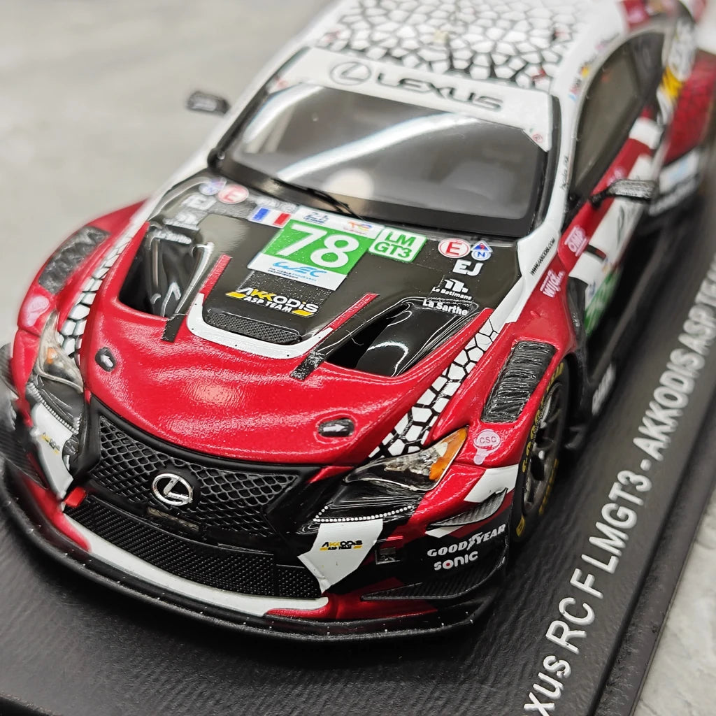 Lexus 2025 RC F LMGT3 #78 1:43 modèle de collection en résine 24h Le Mans par Spark - vue 11