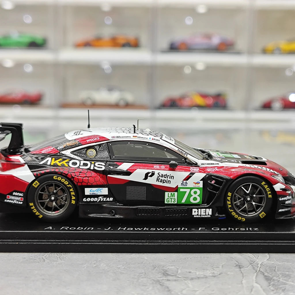 Lexus 2025 RC F LMGT3 #78 1:43 modèle de collection en résine 24h Le Mans par Spark - vue 9