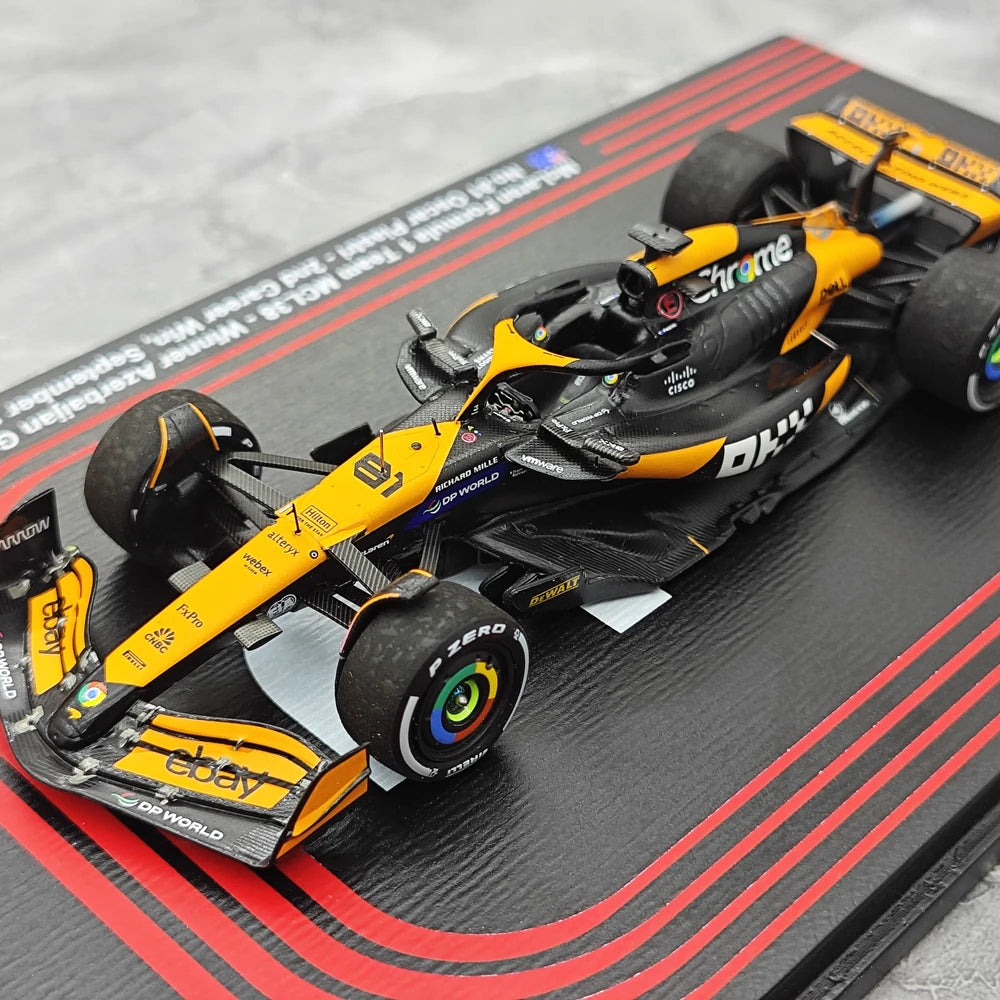 1:43 McLaren 2024 MCL38 #81 Azerbaijan GP model car by Spark - view 4