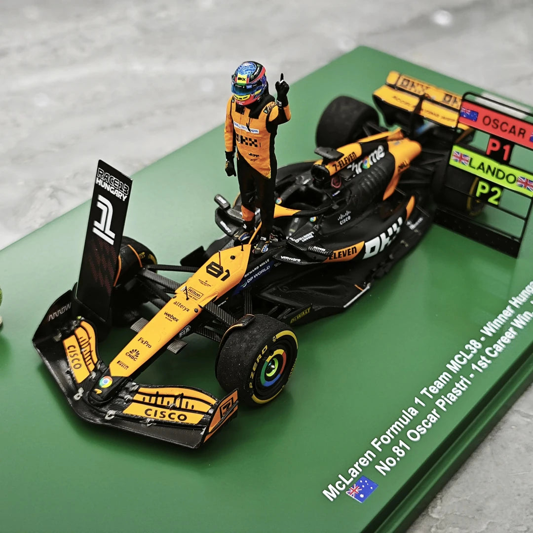 1:43 McLaren 2024 MCL38 #81 Hungarian GP Oscar Piastri F1 model car by Spark - view 4