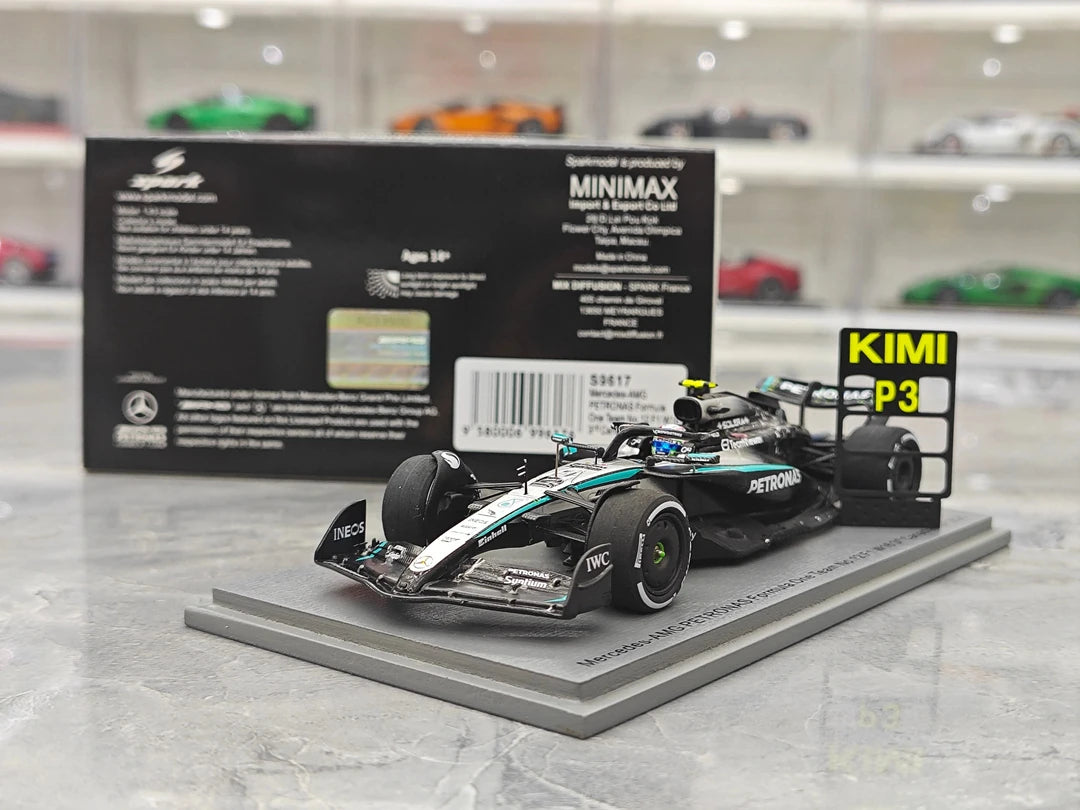 1:43 Mercedes-AMG 2025 F1 W16 #12 Canadian GP Andrea Kimi Antonelli F1 model car by Spark - view 16