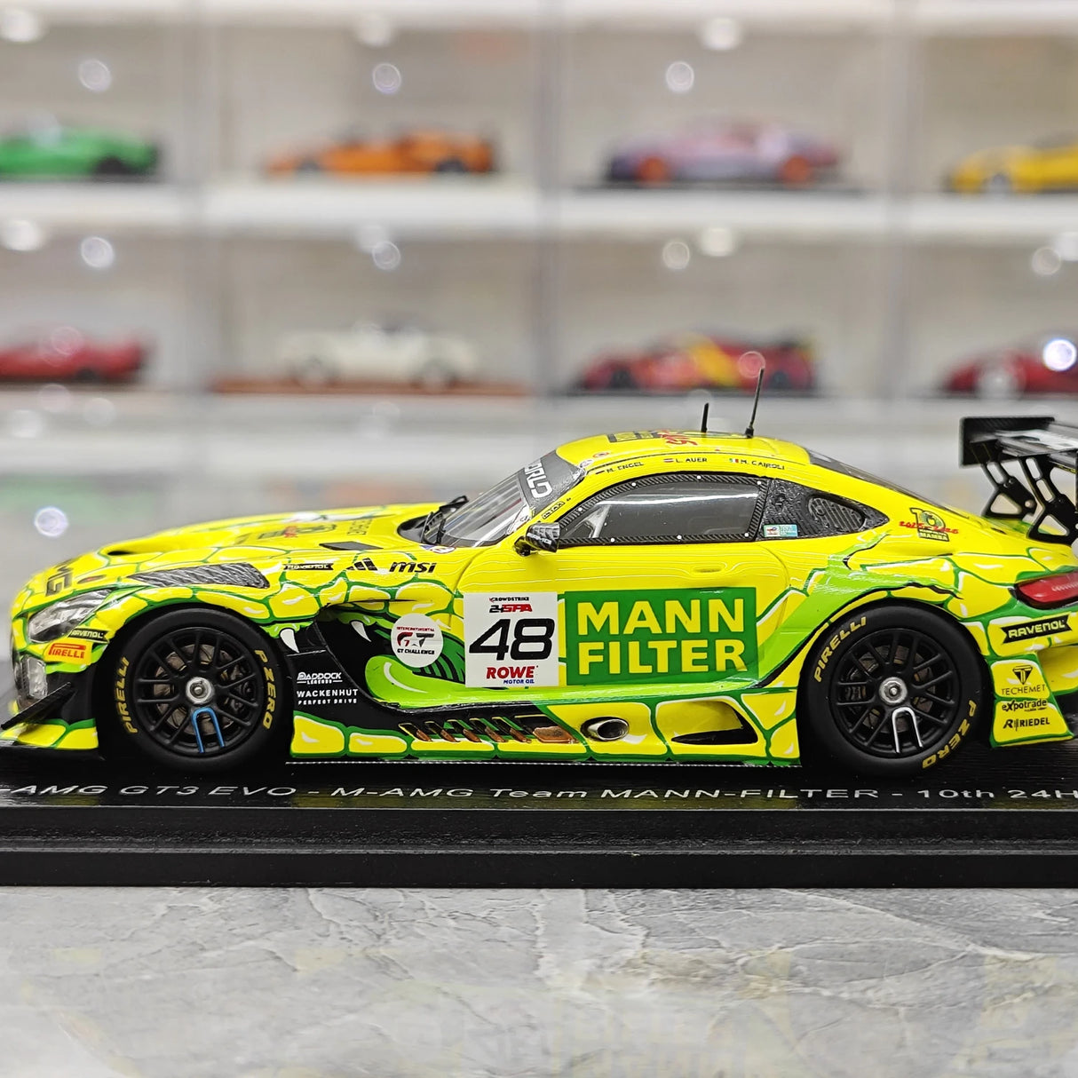 1:43 Mercedes-AMG 2025 GT3 EVO #48 24h Spa voiture miniature par Spark - vue 5
