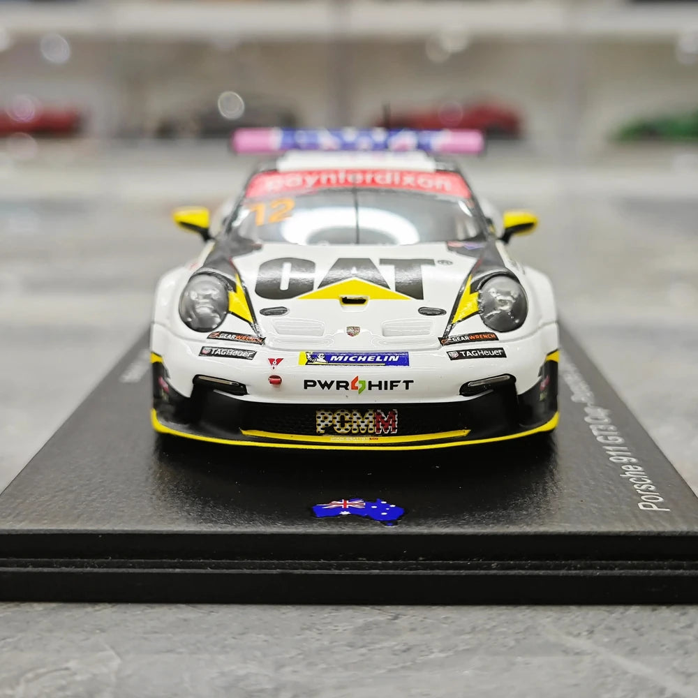 1:43 Porsche 2024 911 GT3 Cup #12 Porsche Carrera Cup Le Mans model car by Spark - view 1