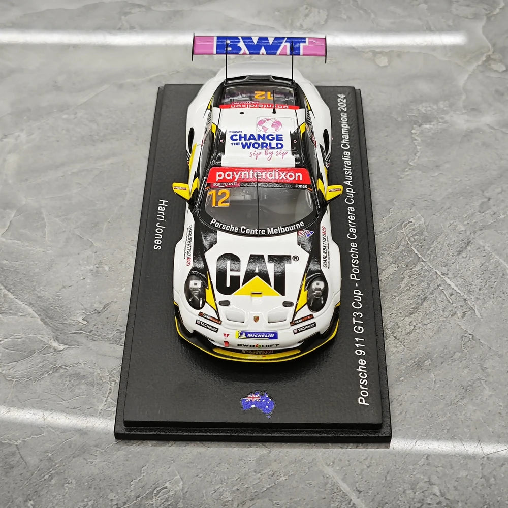 1:43 Porsche 2024 911 GT3 Cup #12 Porsche Carrera Cup Le Mans model car by Spark - view 2