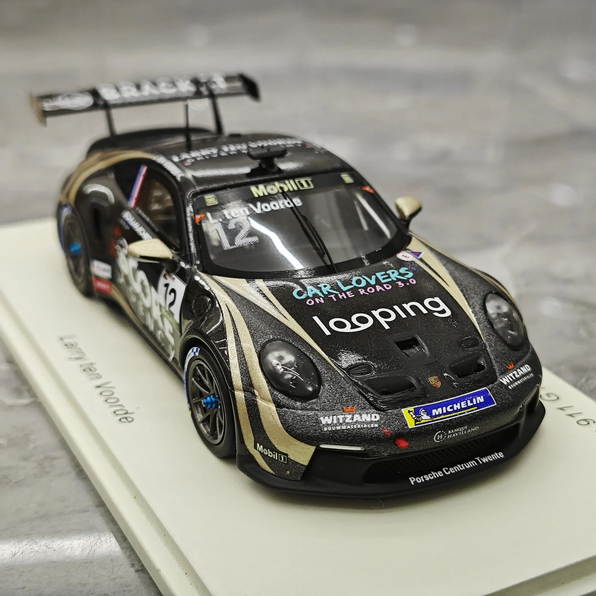1:43 Porsche 2024 911 GT3 Cup Larry ten Voorde #12 Porsche Supercup Champion model car by Spark - view 10