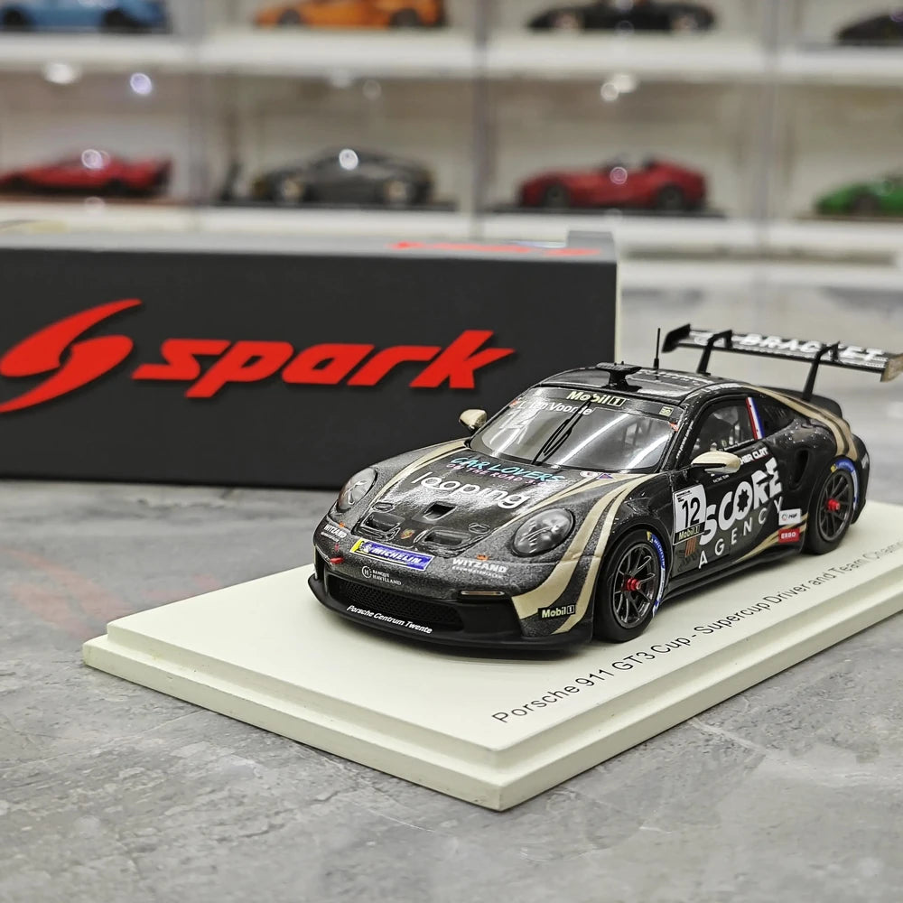 1:43 Porsche 2024 911 GT3 Cup Larry ten Voorde #12 Porsche Supercup Champion model car by Spark - view 13