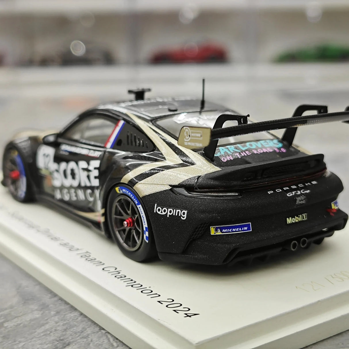 1:43 Porsche 2024 911 GT3 Cup Larry ten Voorde #12 Porsche Supercup Champion model car by Spark - view 6