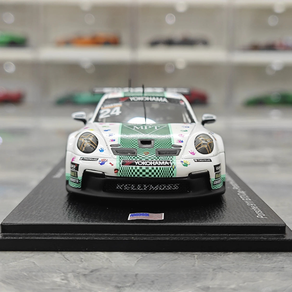 1:43 Porsche 2024 911 GT3 Cup #24 Porsche Carrera Cup Le Mans model car by Spark - view 1