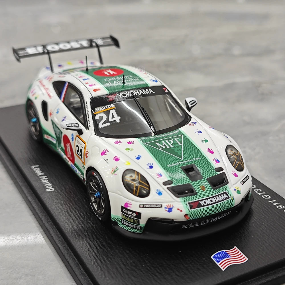 1:43 Porsche 2024 911 GT3 Cup #24 Porsche Carrera Cup Le Mans model car by Spark - view 10