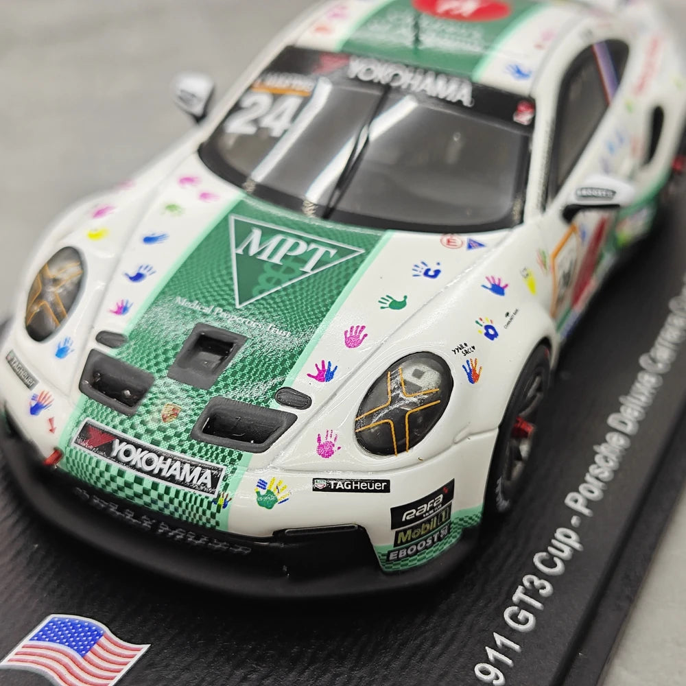 1:43 Porsche 2024 911 GT3 Cup #24 Porsche Carrera Cup Le Mans model car by Spark - view 11