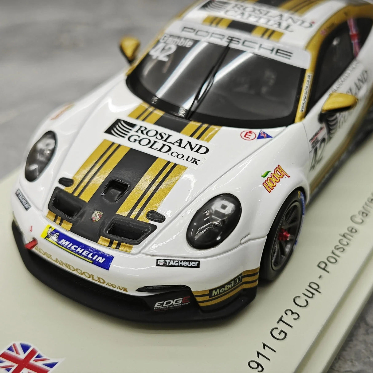 1:43 Porsche 2024 911 GT3 Cup #42 Porsche Carrera Cup Le Mans model car by Spark - view 11