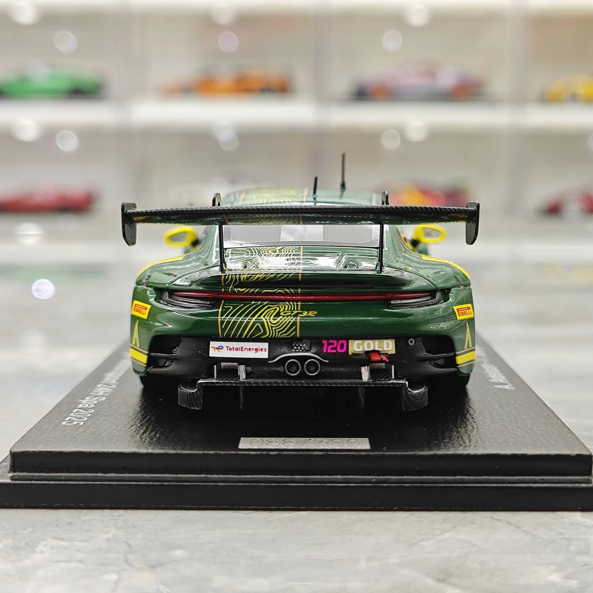 Porsche 2025 911 GT3 R 992 #120 Wright Motorsports 24h Spa 1:43 hartsikeräilymalli – näkymä 7