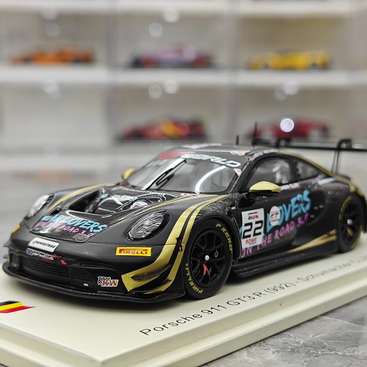 Porsche 2025 911 GT3 R 992 #22 슈마허 CLRT 24시간 스파 1:43 레진 수집 모델 - 뷰 3