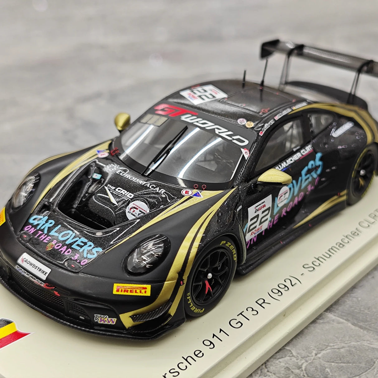 Porsche 2025 911 GT3 R 992 #22 슈마허 CLRT 24시간 스파 1:43 레진 수집 모델 - 뷰 4