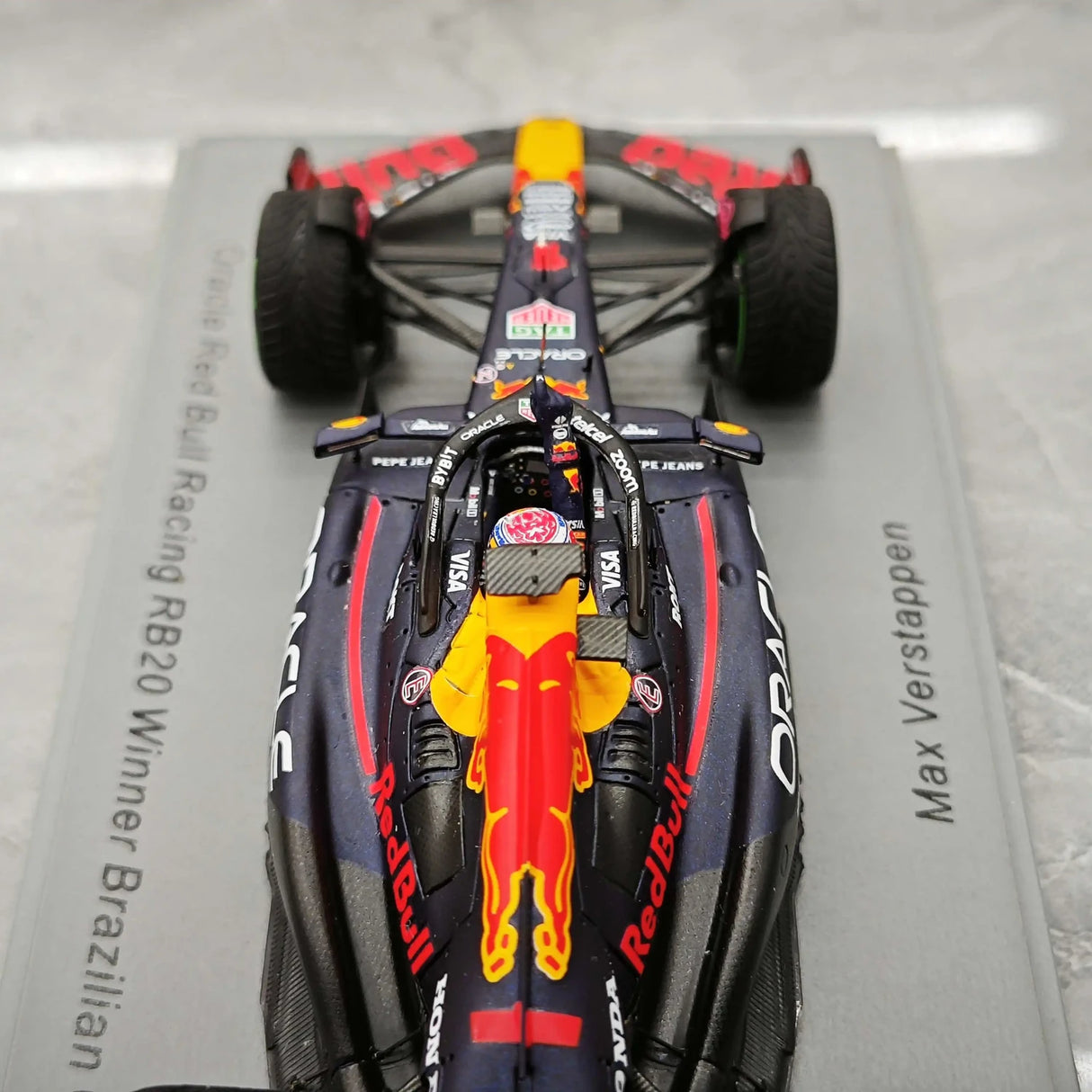 1:43 Red Bull 2024 RB20 #1 Brazilian GP Max Verstappen F1 resin model car by Spark - view 12