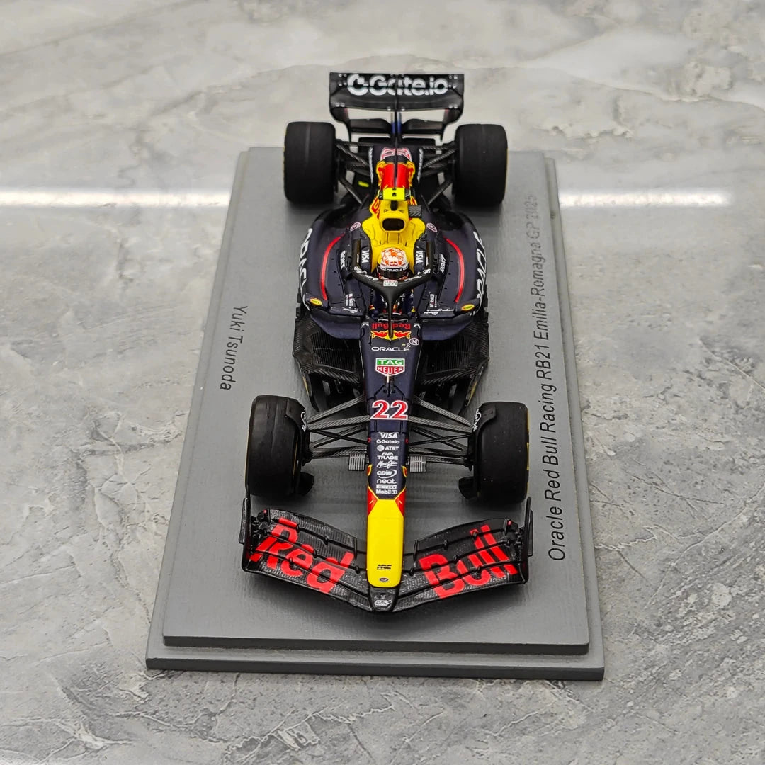 1:43 Red Bull 2025 RB21 #22 Imola GP Yuki Tsunoda F1 resin model car by Spark - view 2