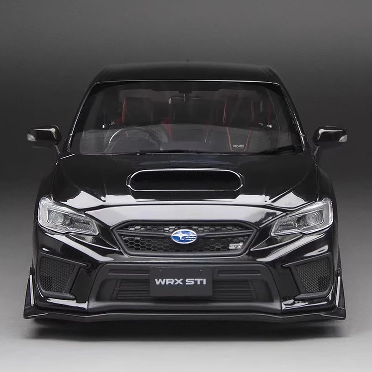 SunStar Subaru 2018 WRX STI preto 1:18 – modelo de coleção em metal fundido