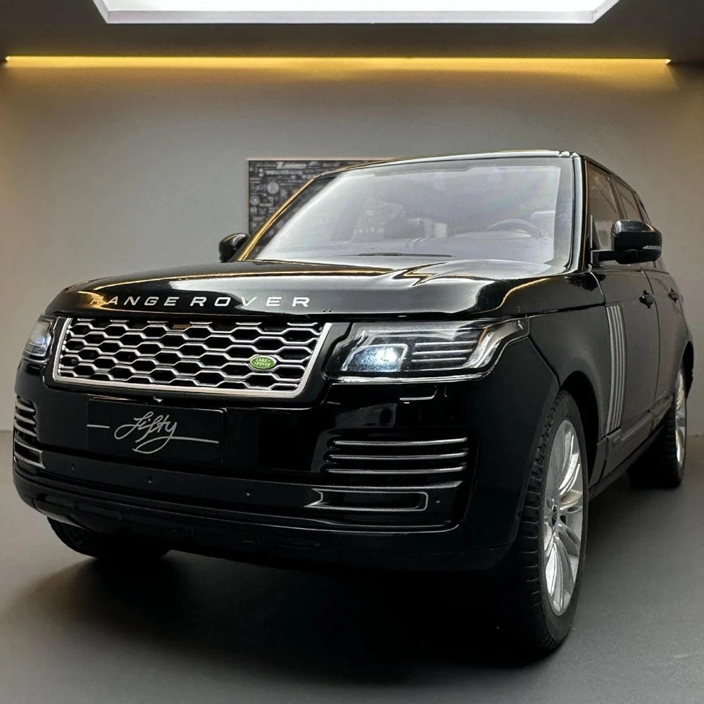 Land Rover 2021 Range Rover Fifty Black 1:18 – نموذج عرض مصبوب، مصبوب.