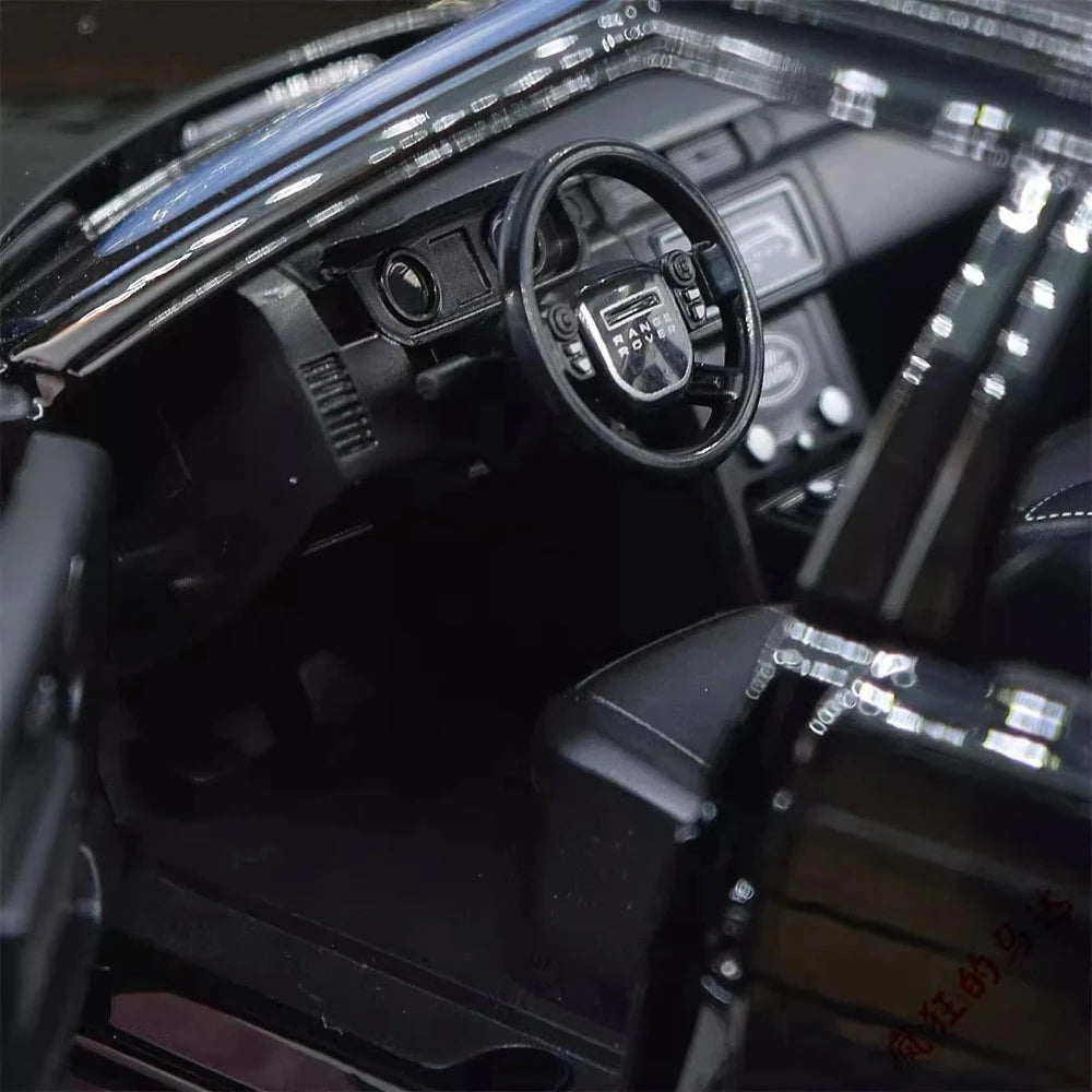 Land Rover 2021 Range Rover Fifty Black 1:18 – نموذج عرض مصبوب، مصبوب.