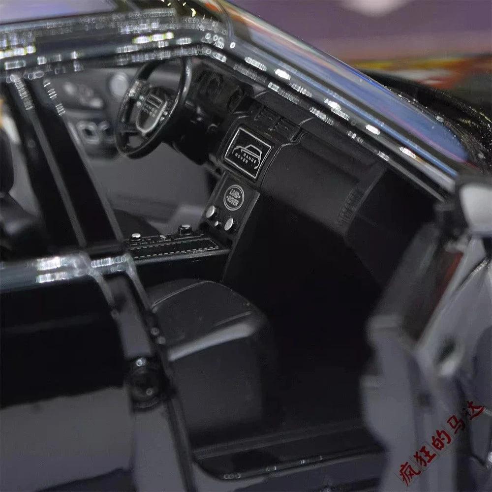 Land Rover 2021 Range Rover Fifty Black 1:18 – نموذج عرض مصبوب، مصبوب.