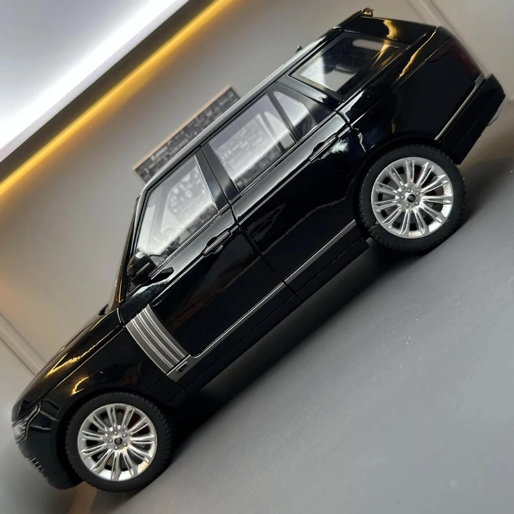 Land Rover 2021 Range Rover Fifty Black 1:18 – نموذج عرض مصبوب، مصبوب.