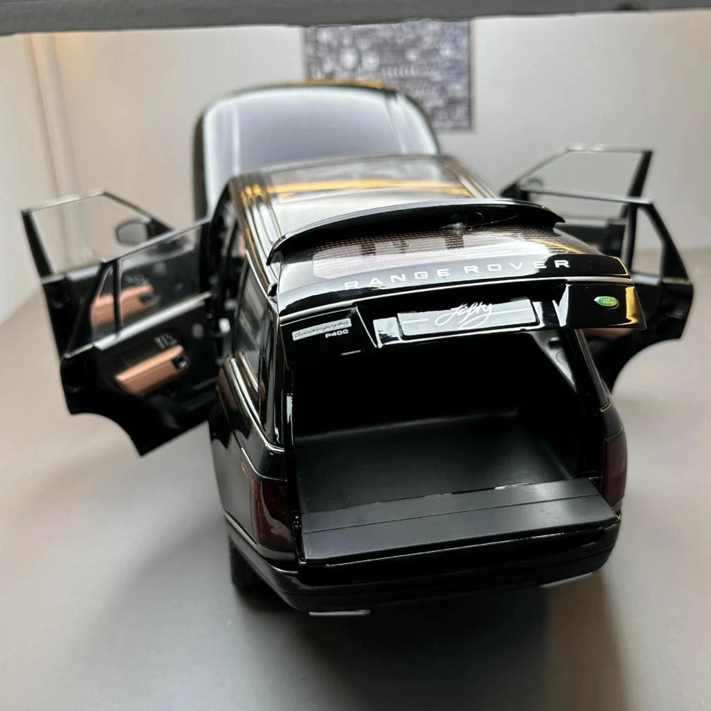 Land Rover 2021 Range Rover Fifty Black 1:18 – نموذج عرض مصبوب، مصبوب.