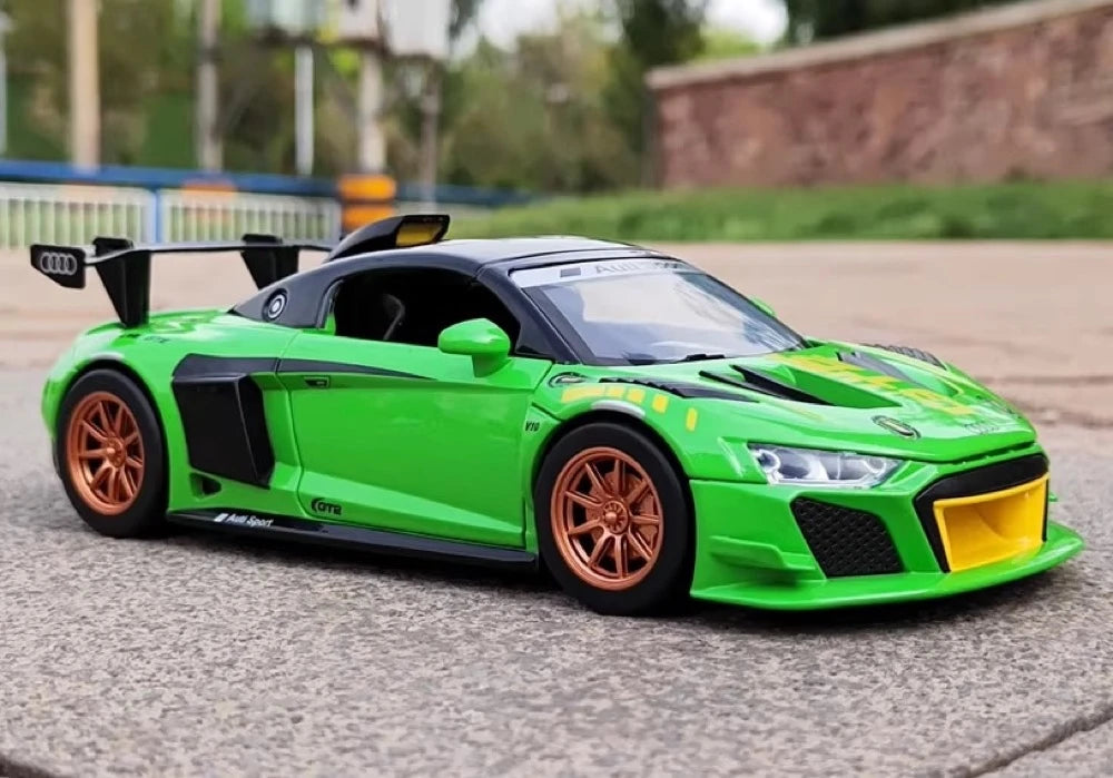 Audi 2020 R8 LMS GT2 Green 1:24 – Diecast Display Model Die-Cast