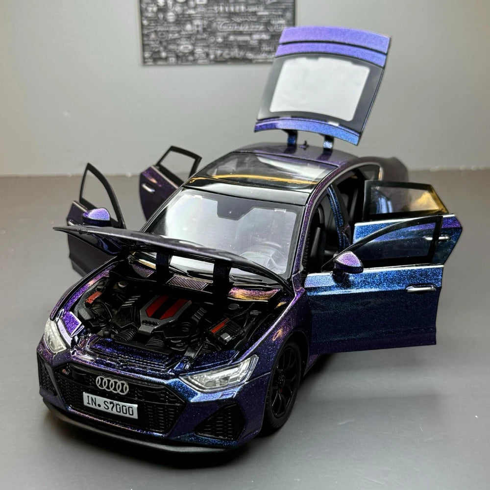 Audi 2024 RS7 Purple 1:24 – Diecast Display Model Die-Cast