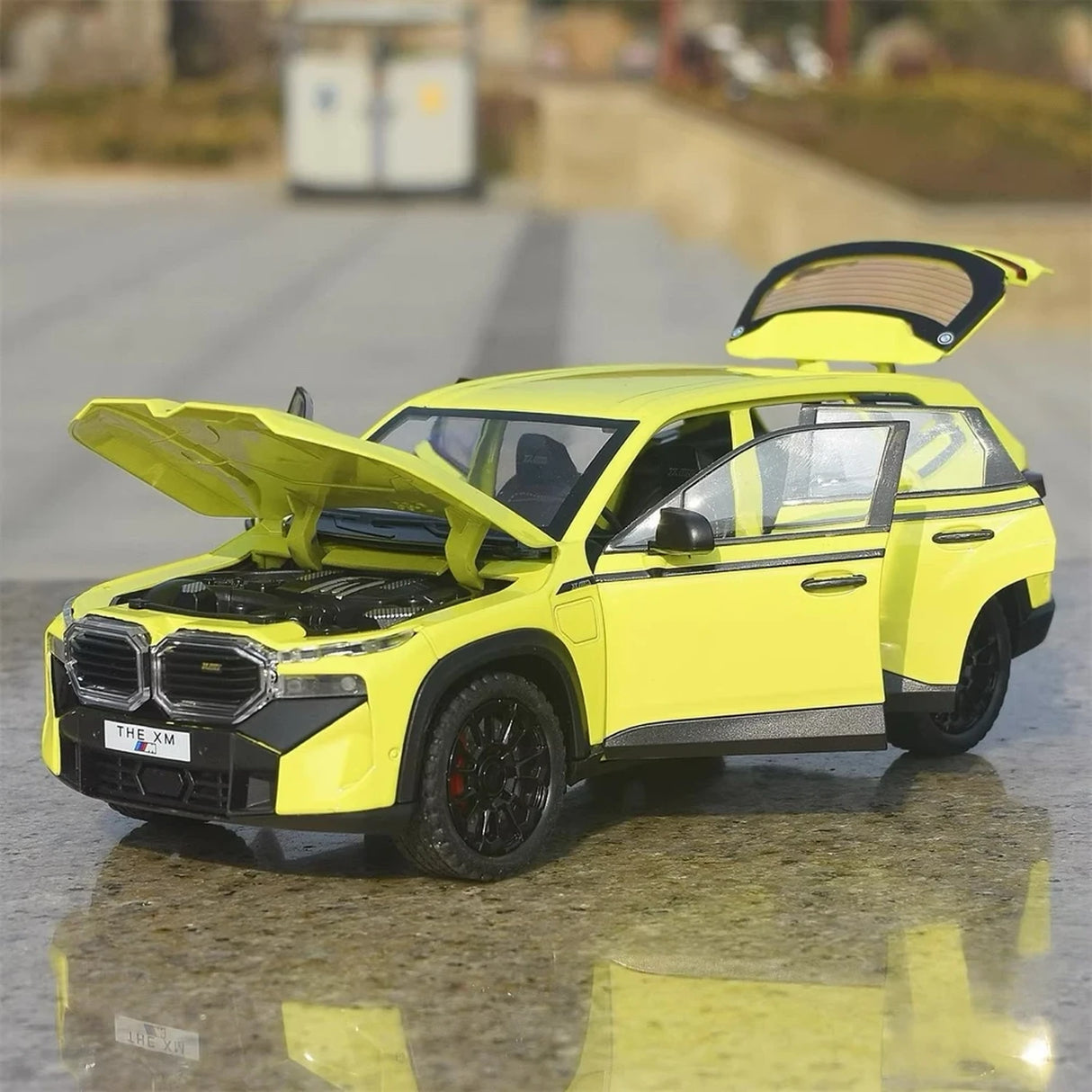 BMW 2022 G09 XM Zielony 1:24 – Model wyświetlacza odlewany z odlewu