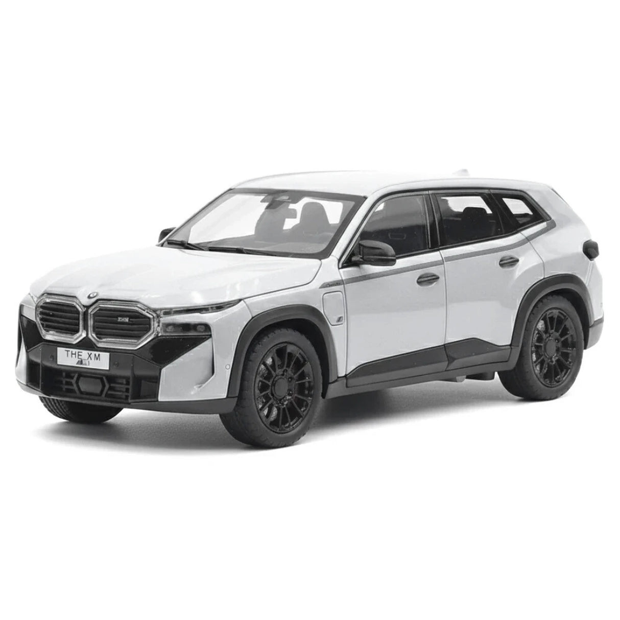 BMW 2022 G09 XM White 1:24 – model wyświetlacza odlewany z metalu