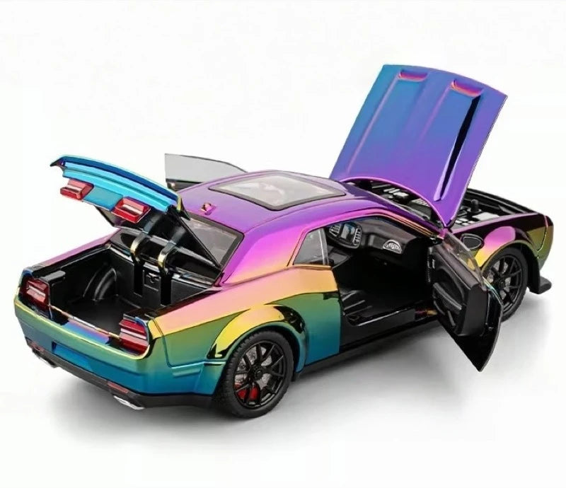 Dodge 2018 Challenger SRT Hellcat Purple Gradient 1:24 – Modello Pressofuso per Display Pressofuso