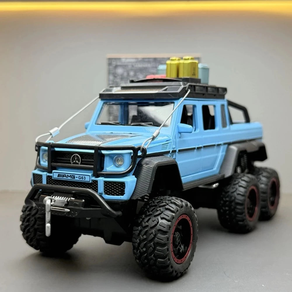 Mercedes-AMG 2013 G63 6x6 Off Road Blue 1:24 – Diecast Display Model Die-Cast