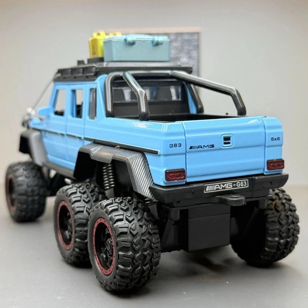 Mercedes-AMG 2013 G63 6x6 Off Road Blue 1:24 – Diecast Display Model Die-Cast