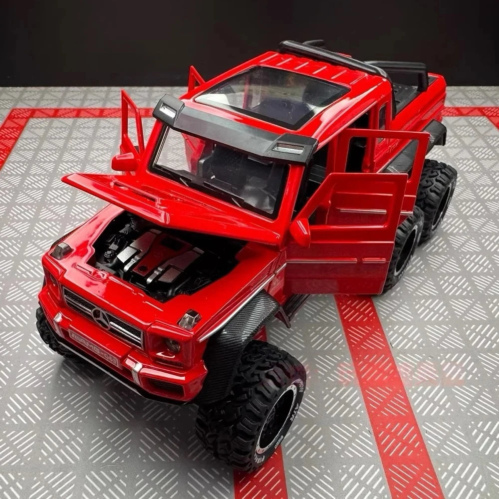 Mercedes-AMG 2013 G63 6x6 Off-Road Red 1:24 – Diecast Display Model Die-Cast