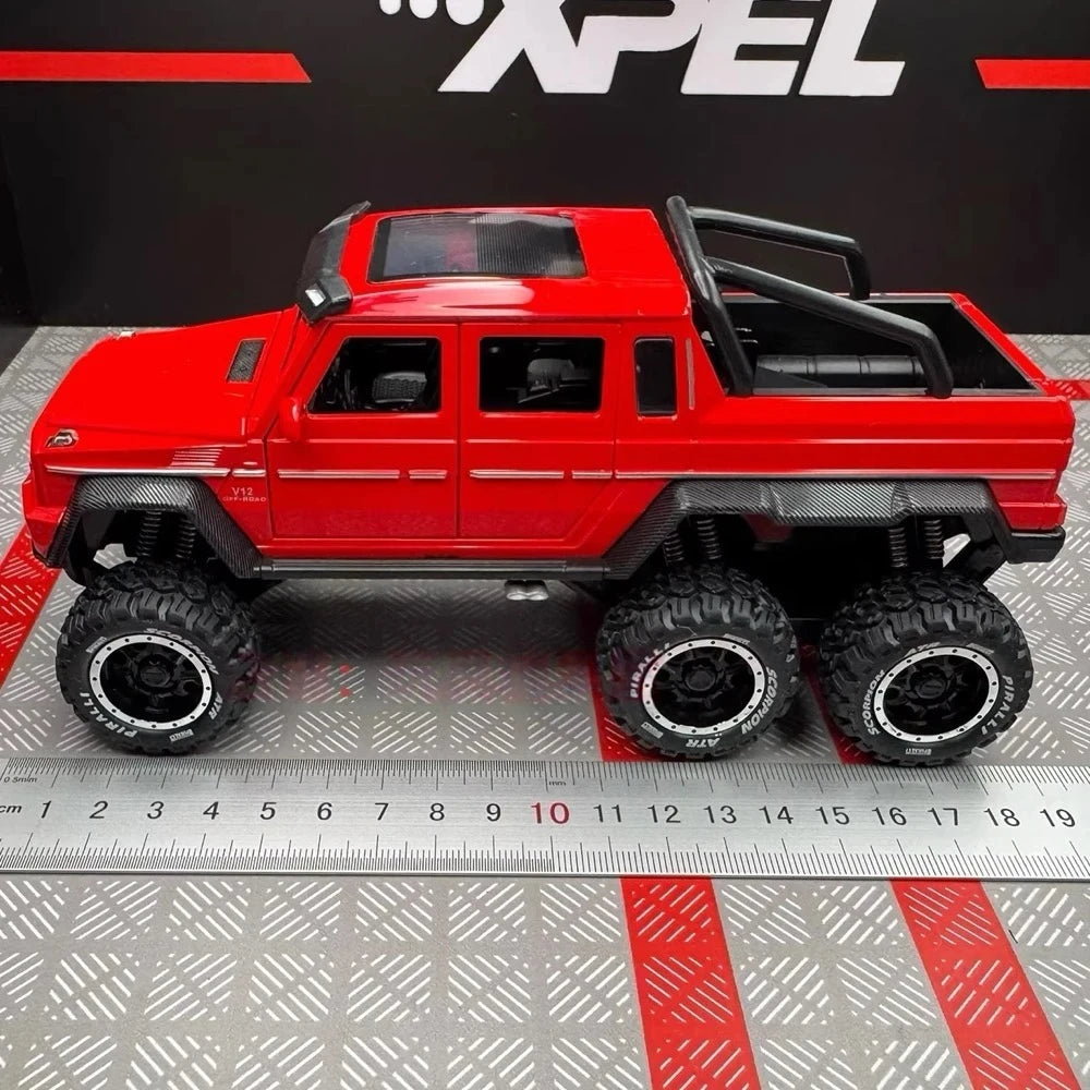 Mercedes-AMG 2013 G63 6x6 Off-Road Red 1:24 – Diecast Display Model Die-Cast
