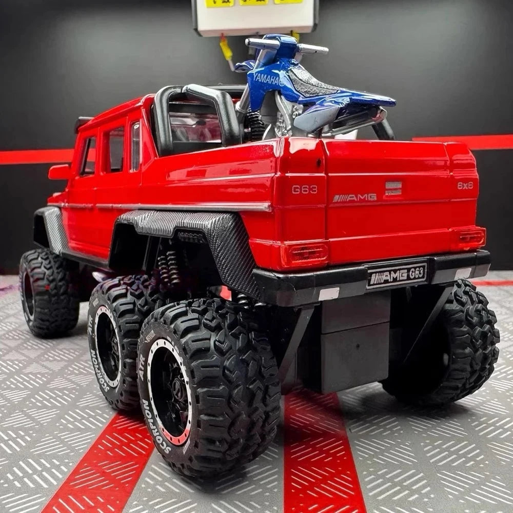 Mercedes-AMG 2013 G63 6x6 Off-Road Red 1:24 – Diecast Display Model Die-Cast