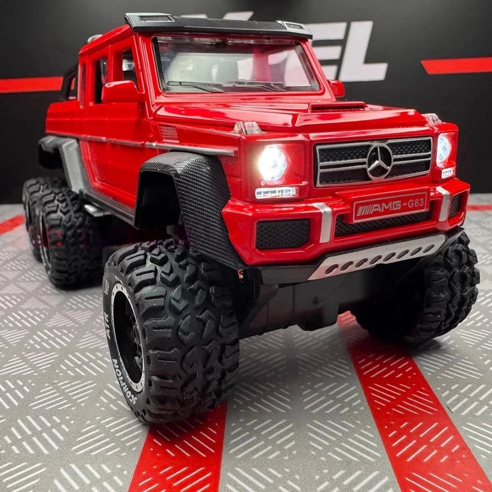 Mercedes-AMG 2013 G63 6x6 Off-Road Red 1:24 – Diecast Display Model Die-Cast