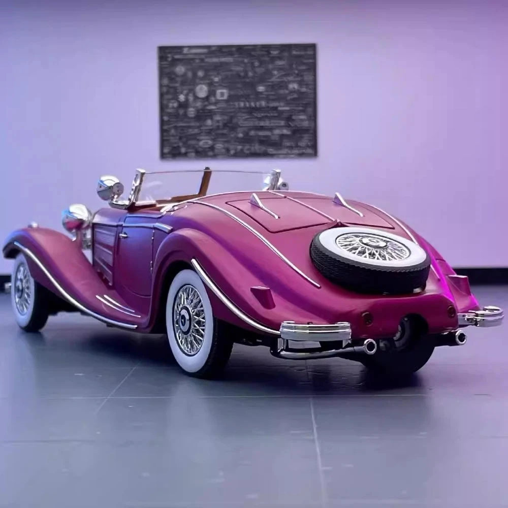 Mercedes-Benz 1936 500K Purple 1:24 – Diecast Display Model Die-Cast
