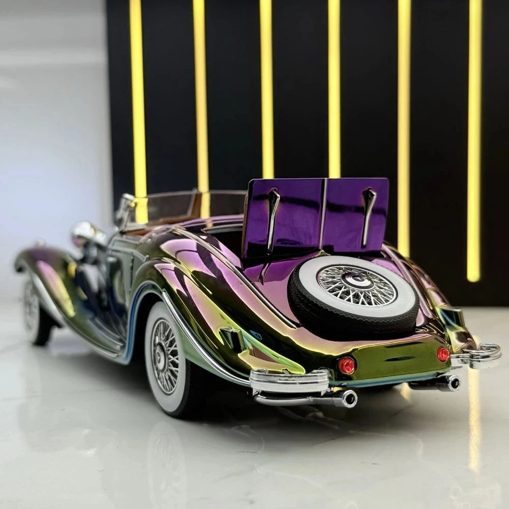 Mercedes-Benz 1936 500K Purple Gradient 1:24 – Diecast Display Model Die-Cast